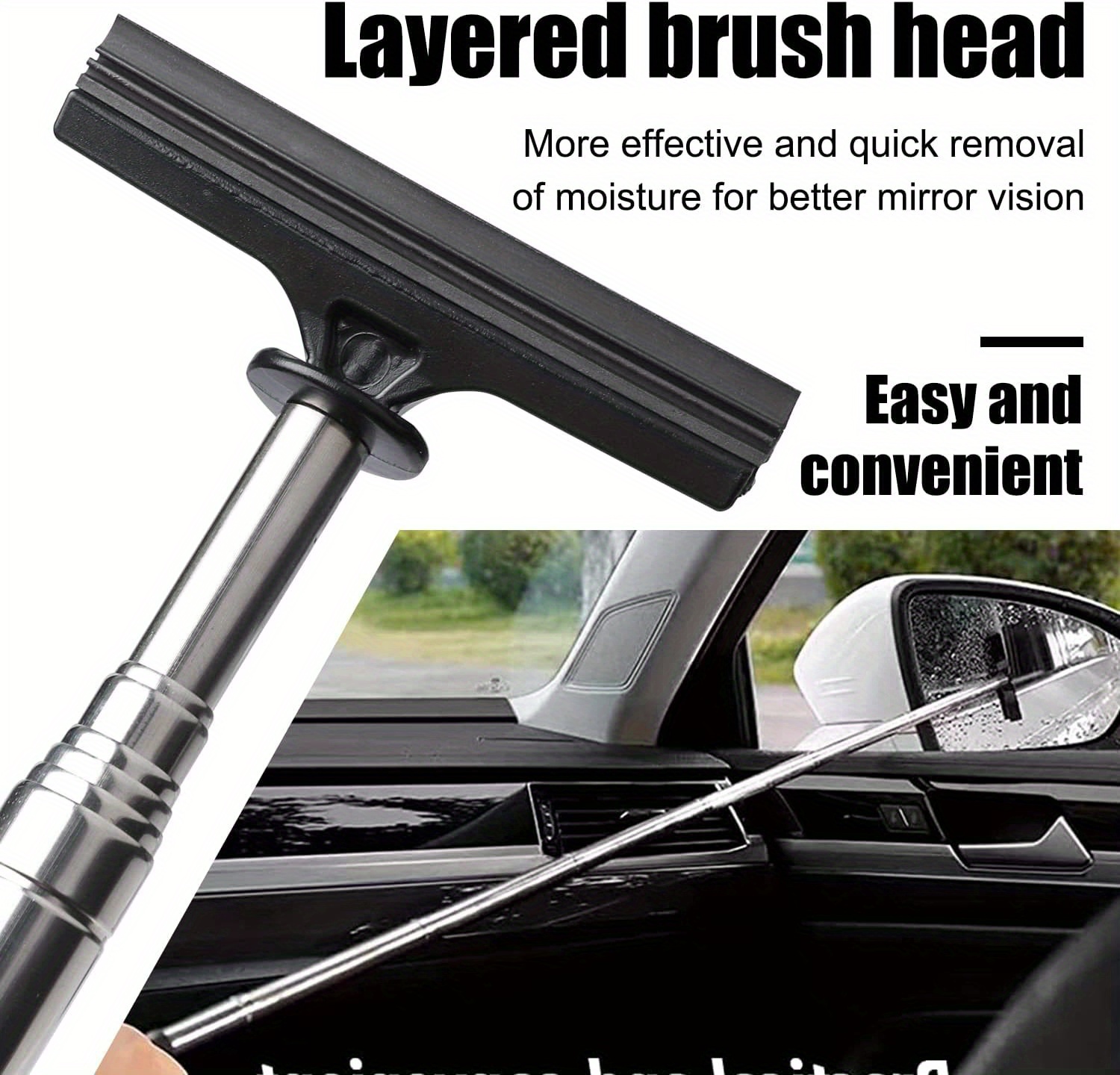 Retractable Car Mirror Wiper Ultimate Cleaning Tool Car - Temu