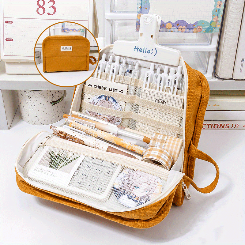 Stationery Bag Pencil Case Large Capacity Pencil Case Temu
