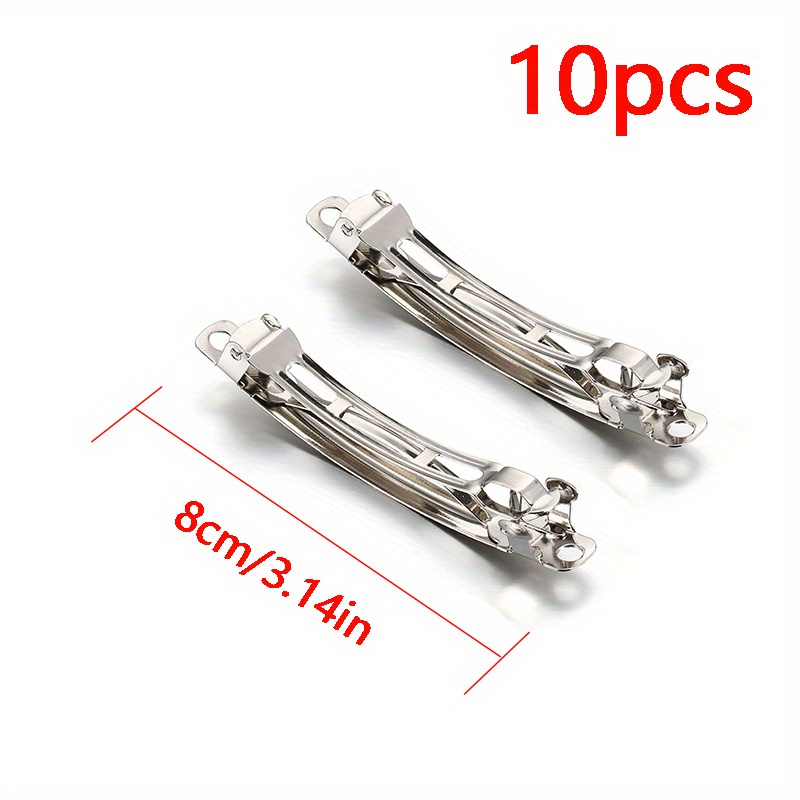 TEMU 10 piezas de Bases para Horquillas Metálicas de para Hacer Joyería y Accesorios de Cabello, Suministros para Pasadores
