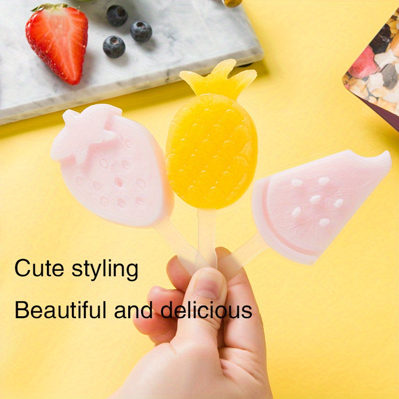 Cute Rabbit Popsicle Molds Silicone Rabbit Ice Pop Molds Homemade Popsicle  Silicone Mold with 100pcs Popsicle Sticks Reusable Easy Release Summer Ice