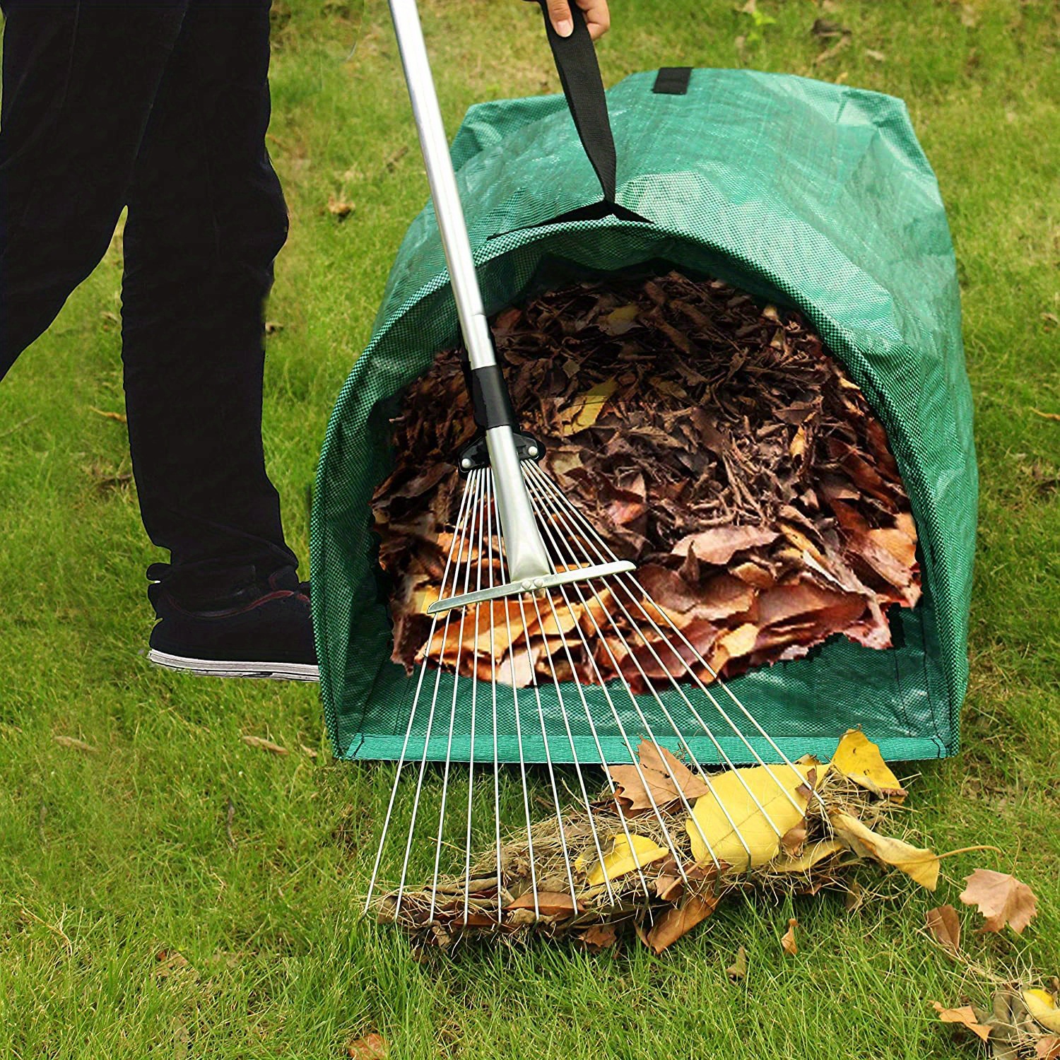 Large Yard Dustpan type Garden Bag For Collecting Leaves - Temu