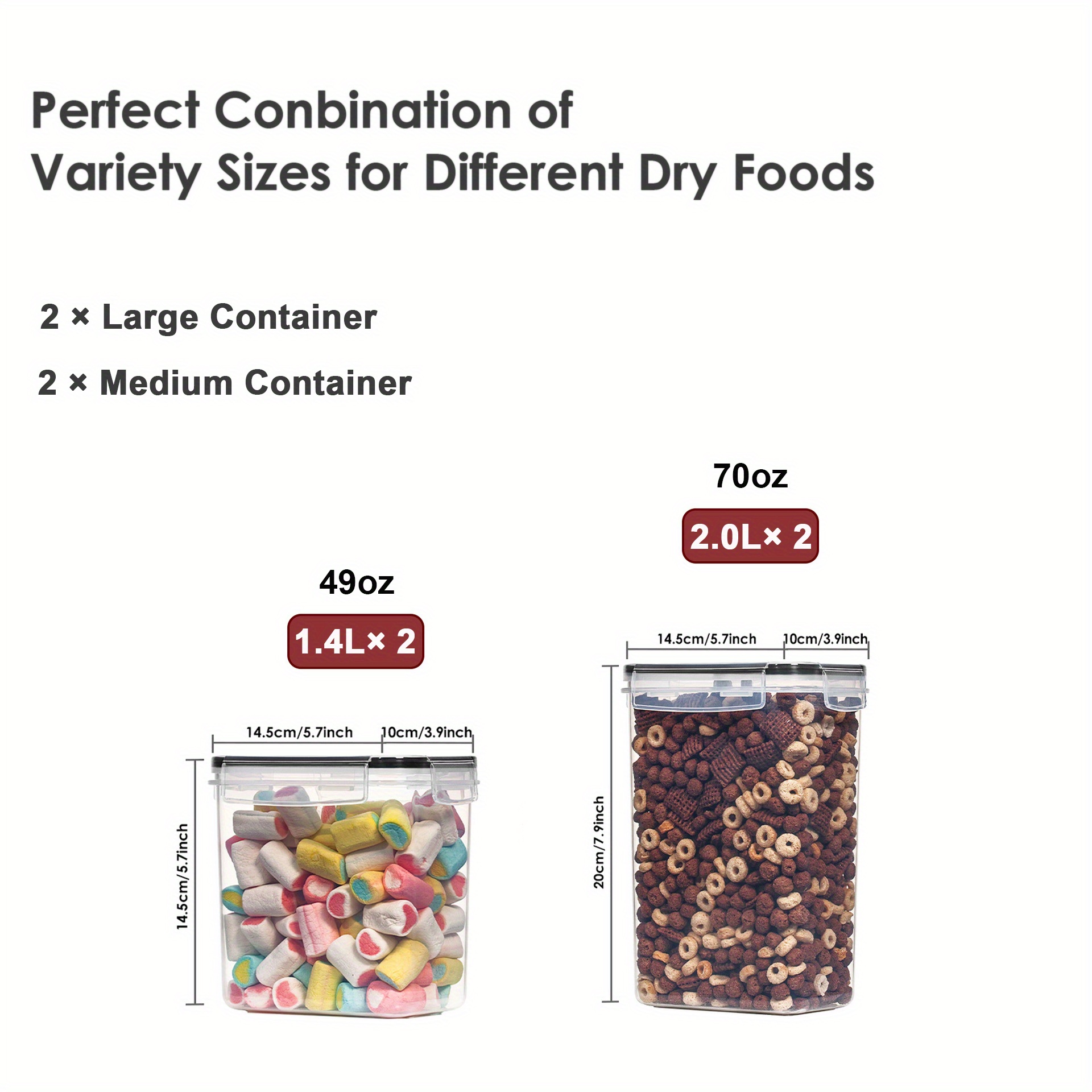 Airtight Food Storage Containers Plastic Airtight Kitchen Temu