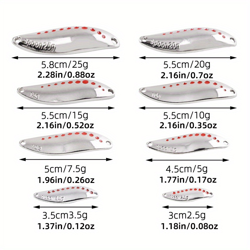 Durable Metal Vib Leech Spinners Spoon Lures Saltwater - Temu