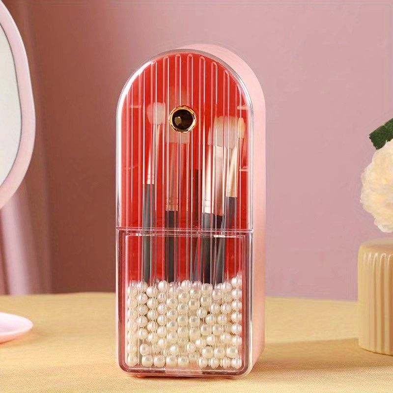 Dustproof Makeup Brush Holder with Lid
