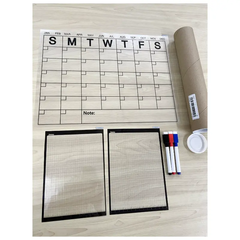 Reusable Dry Erase Sheets Calendar: Stick To Any Smooth - Temu