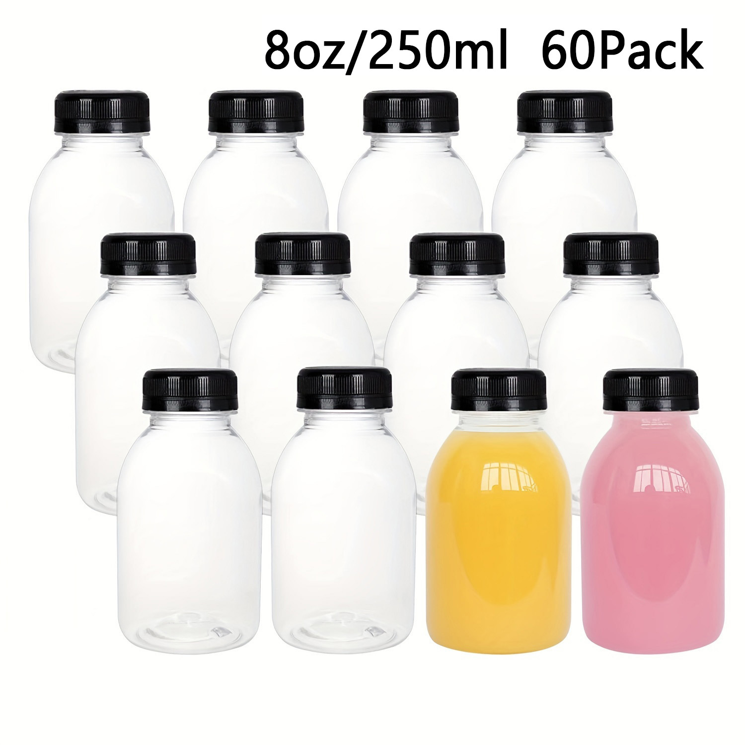Water Bottle With Lid Leak proof Clear Plastic Juice Bottles - Temu