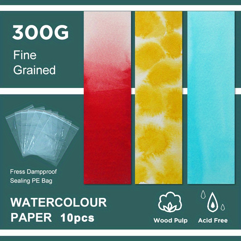 FEUILLE AQUARELLE A4 300g GRAIN FIN