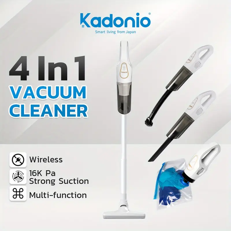 kadonio cordless vacuum cleaner 16000kpa high suction built in battery lightweight handheld 4 in 1 wireless vacuum for home car details 0