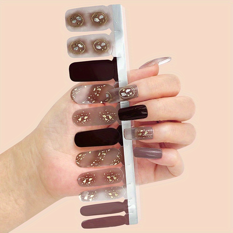 Brown Nail Art Stickers