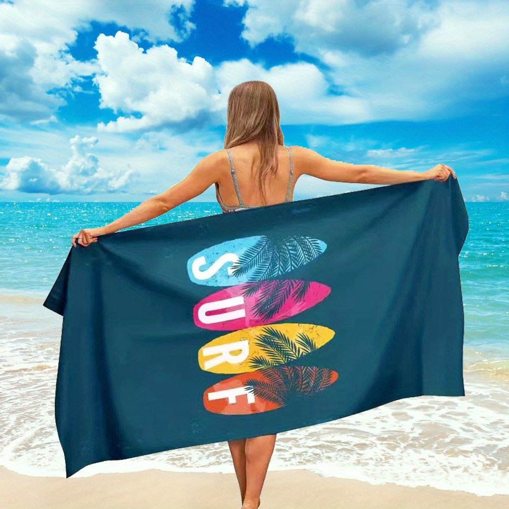  Toallas de playa de microfibra personalizadas de gran tamaño  con hojas de palmera tropicales de verano, toallas de playa personalizadas  para adultos, etiqueta 1 etiqueta 2 para etiqueta de 3,74 x