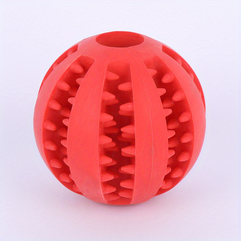 1pc Rubber Pet Dog Toy Interactive Dog Food Dispenser Ball