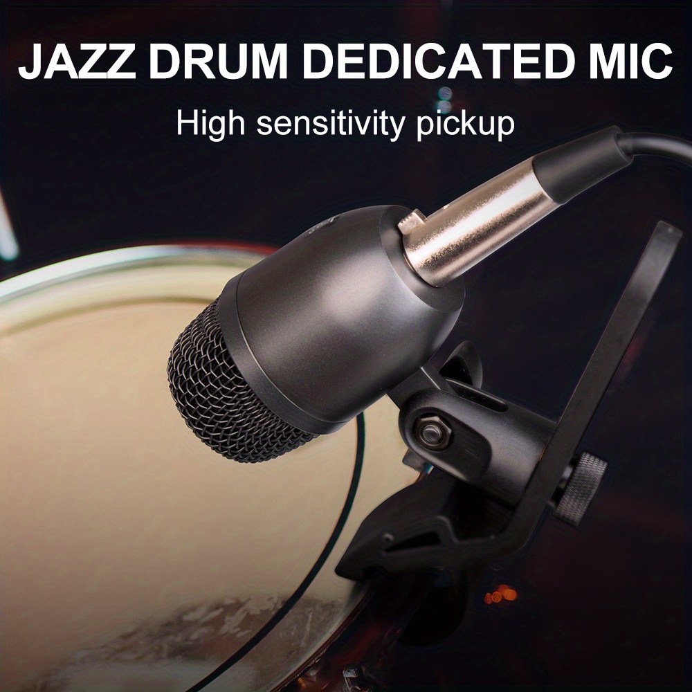Professional Drum Microphone Kit Drum Mics Full Metal Wired - Temu