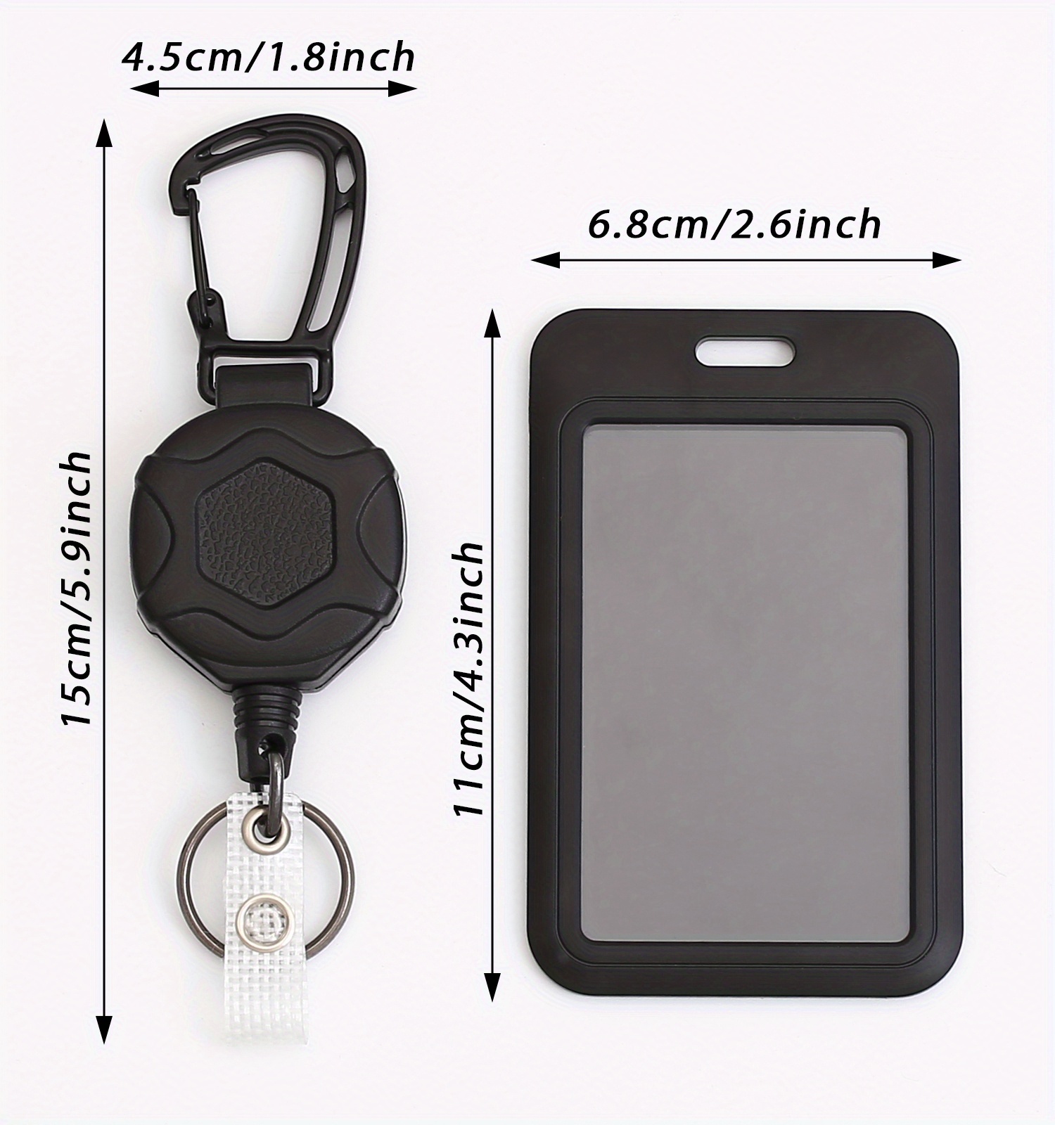 Heavy Duty Retractable Badge Reel with RFID Blocking Badge Holder