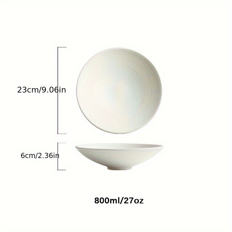 Large Ceramic Pasta Bowl and Plate Set Microwave Dishwasher Safe