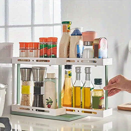 Pull-out Rotating Kitchen Spice Rack, Multifunctional Rotary