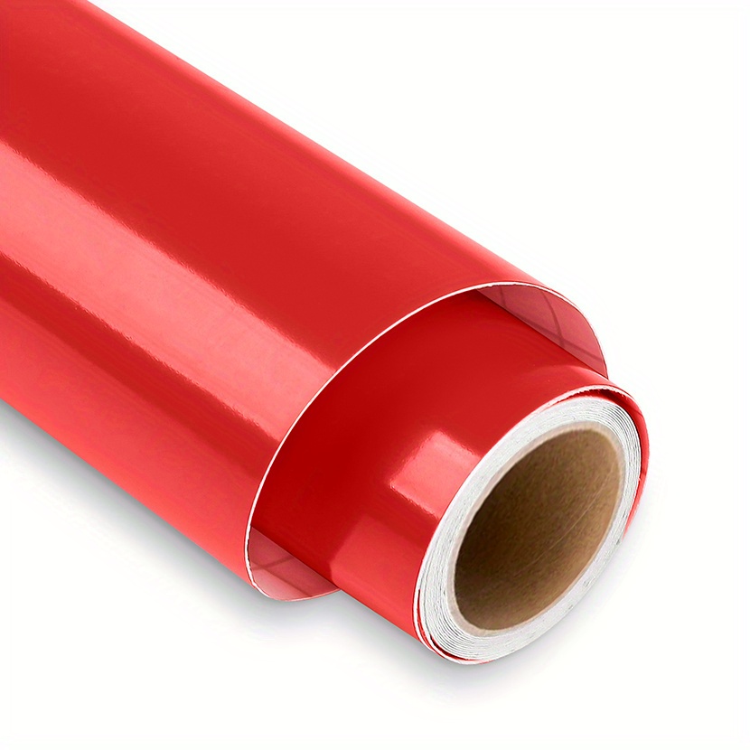 Glossy Red Permanent Self Adhesive Vinyl Roll For Silhouette - Temu