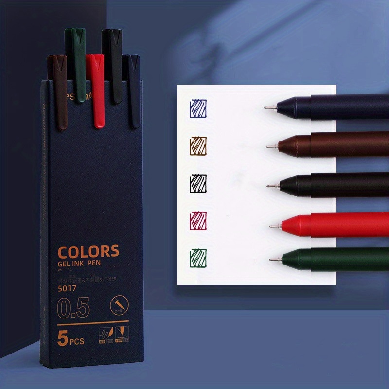 Morandi Color Gel Pens With Black Refills Add A Pop Of Color - Temu