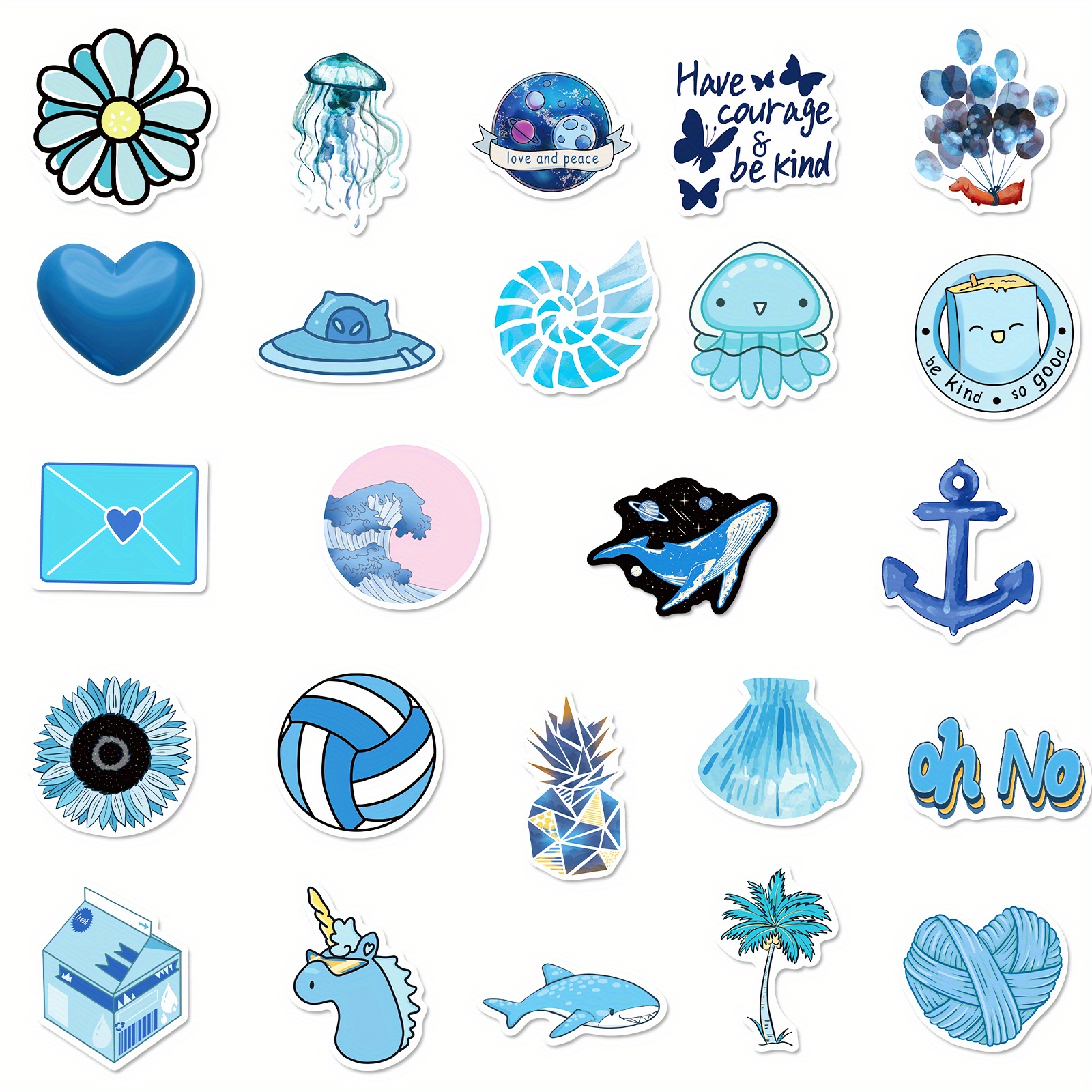 Blue Aesthetic Sticker Pack 