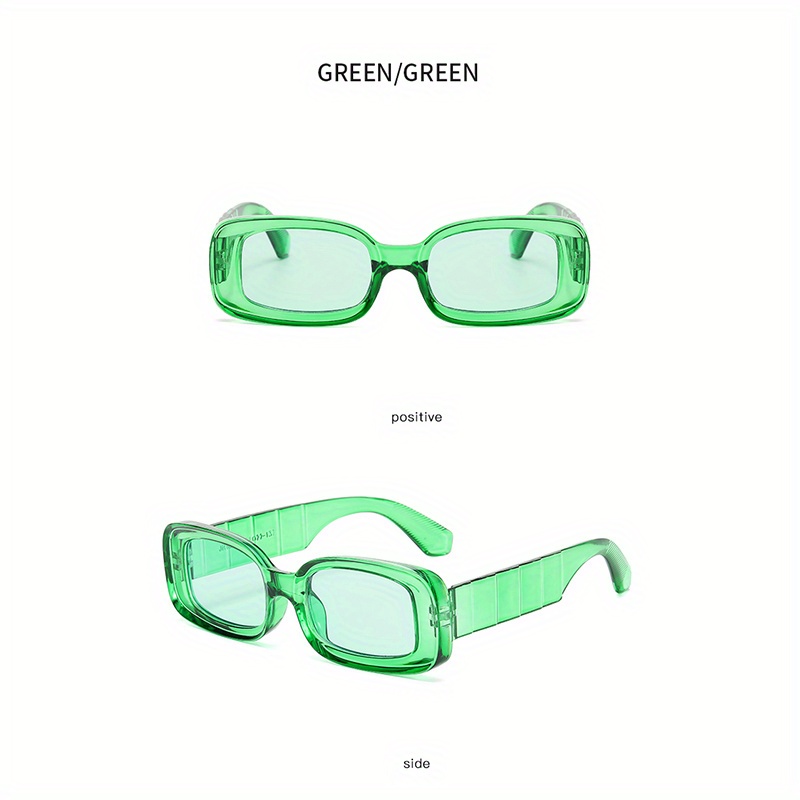  Gafas de sol hip-hop de marco pequeño para hombres y mujeres,  gafas de sol cuadradas de pierna ancha con personalidad retro (color B,  tamaño: 1) : Ropa, Zapatos y Joyería