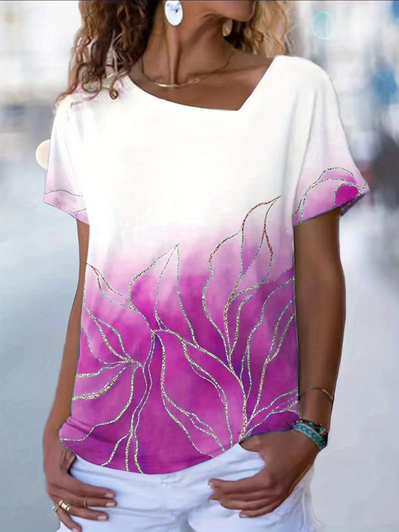 Camiseta De Verano para Mujer - Cuello V Ropa Deportiva Mujer Camisa De  Gasa Streetwear Camisa Personalizadas Moda Ropa Mujer Primavera 2022:  : Moda