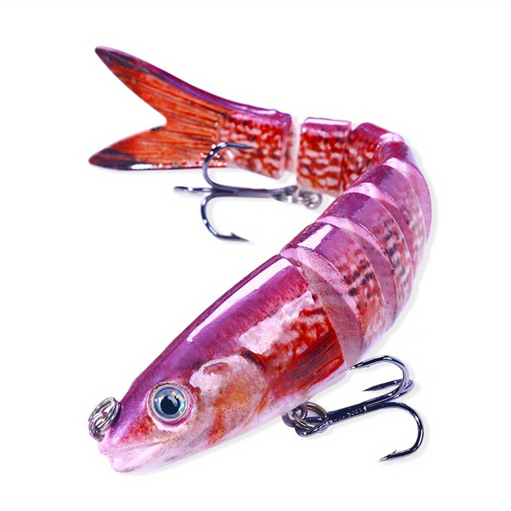 Assorted Color Jointed Swimbait 8 Sections Sinking Jerkbait - Temu