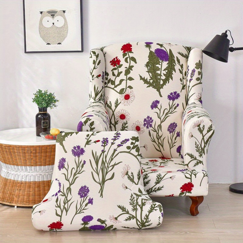 FOLLOW – Housse de protection pour assise canapé et fauteuil, imprimé  Floral, amovible - Housse de France