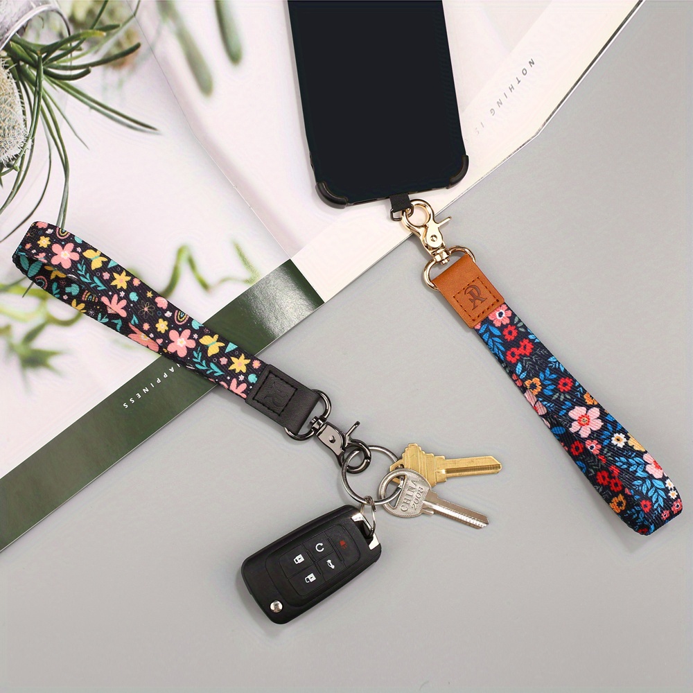  COOKOOKY Wrist Lanyards Key Chain Holder Premium Quality  Wristlet Lanyard Keychain for Women : Office Products