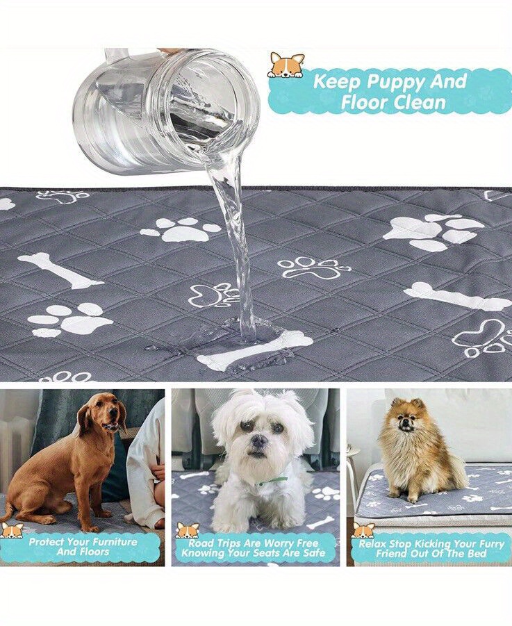 Super Absorbent Reusable Dog Pee Pads Protect Urine Leakage - Temu Canada