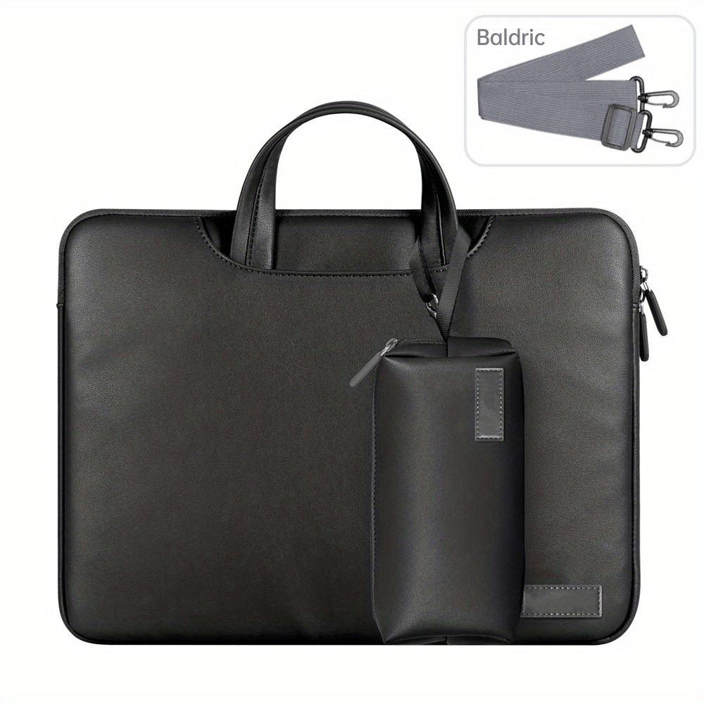 Housse Ordinateur Portable et MacBook - 12.5 - 14 pouces, Ultra Renforcée,  Waterproof, 85% Recylée, Noire