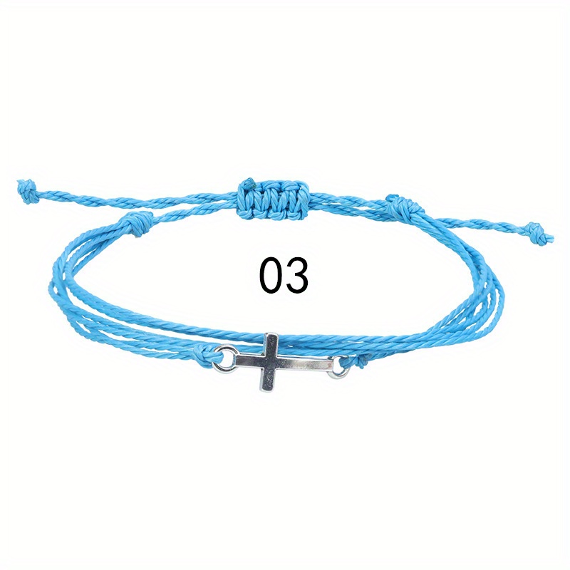 Pulsera de surfista de hilo encerado para hombre o mujer