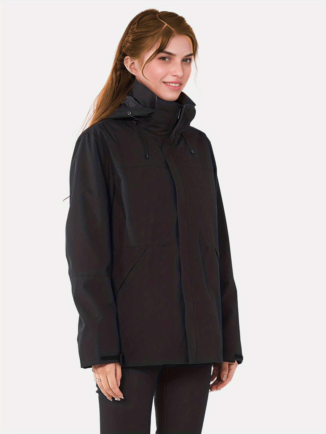 3 En 1 Chaqueta Invierno Cálida Mujer Chaqueta Impermeable - Temu