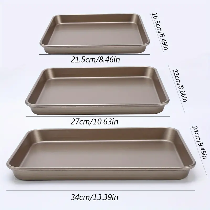 Baking Sheets Seamless Cake Tin Large Non-stick Pan Rectangular Cookie Sheet  Cake Tray Kitchen Bakeware - Temu