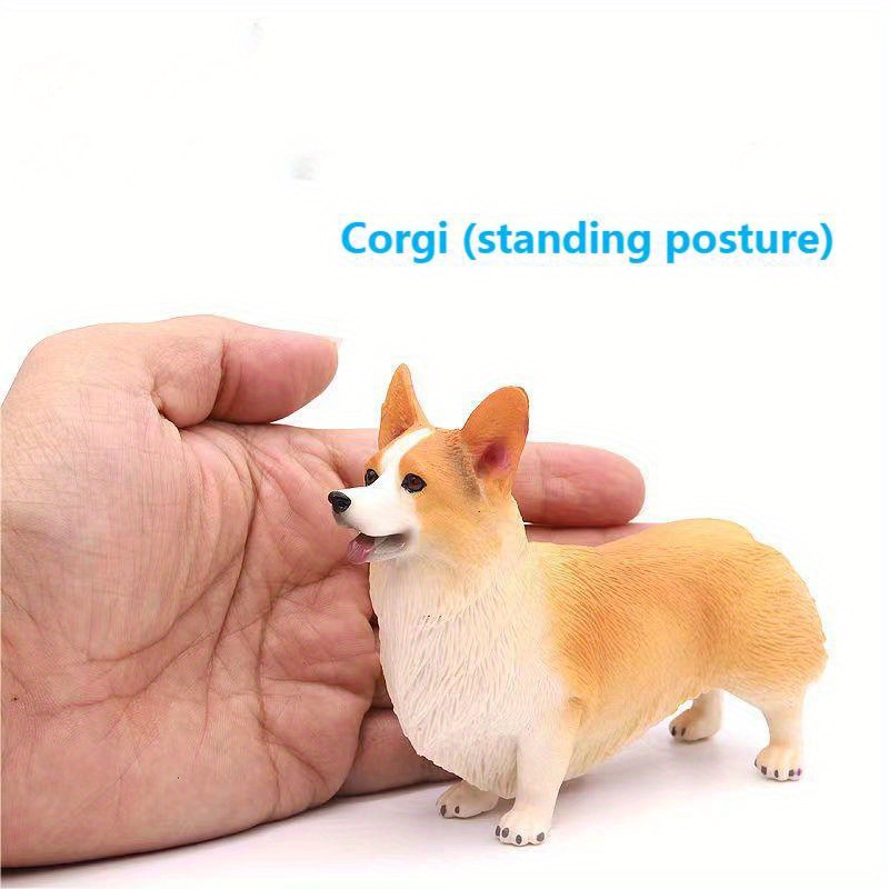 Simulation Animal Model Figure Doll Girls Boys Toy Cute Corgi