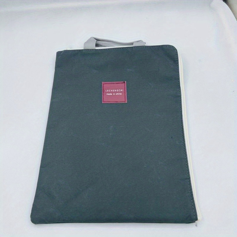 Minimalist Zipper Document Storage Pouch Lightweight Bag For School & Work