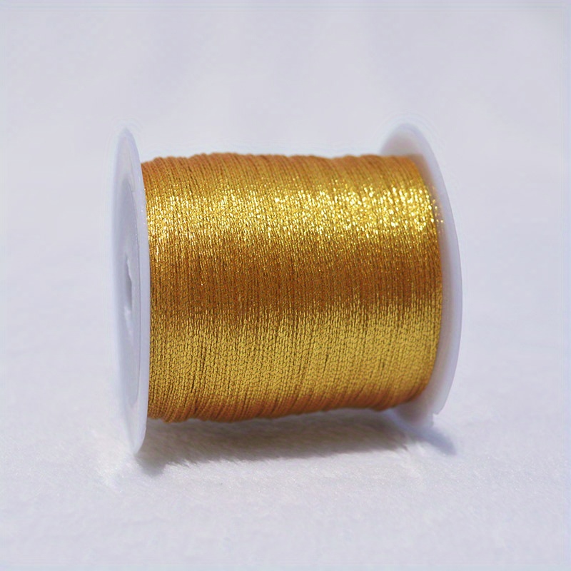 Embroidery Floss, 1 mm, Golden, 6 Bundle