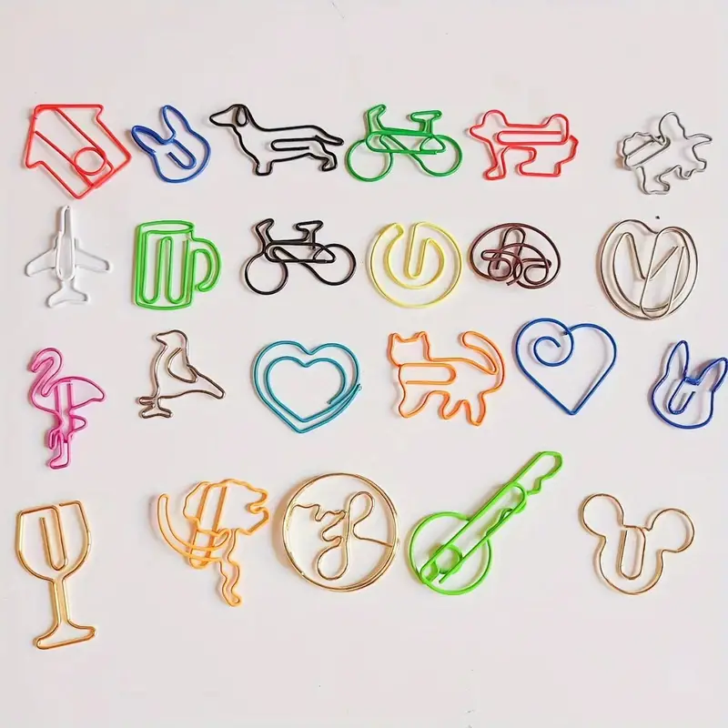 Colorful Fun Paper Clips Perfect For Home School Office - Temu