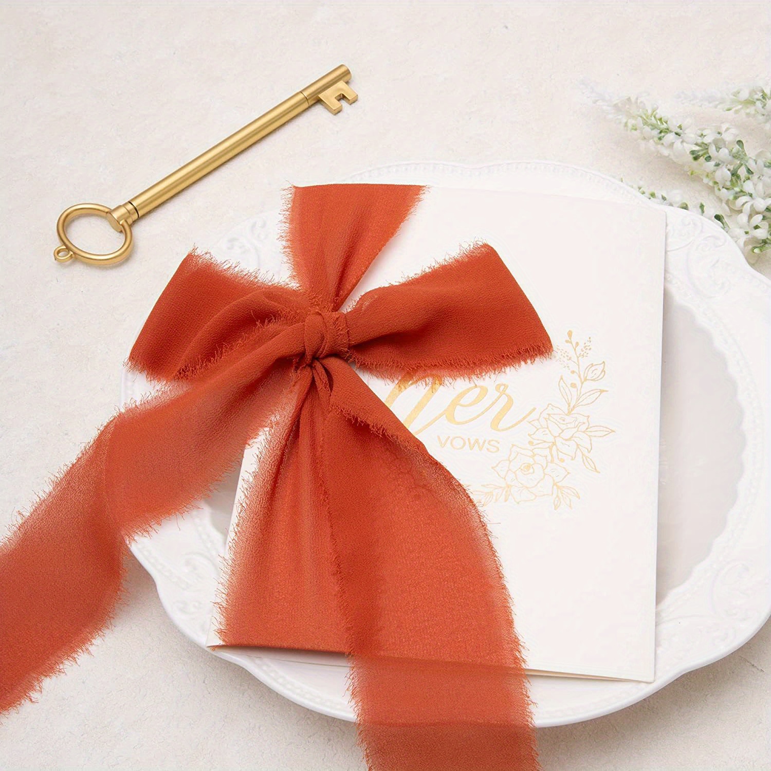 5 M Per Roll Organza Ribbon Wavy Edge Rolls Sheer Chiffon Color Ribbons For  Gift Wrapping Wedding Invitations Bridal Bouquet