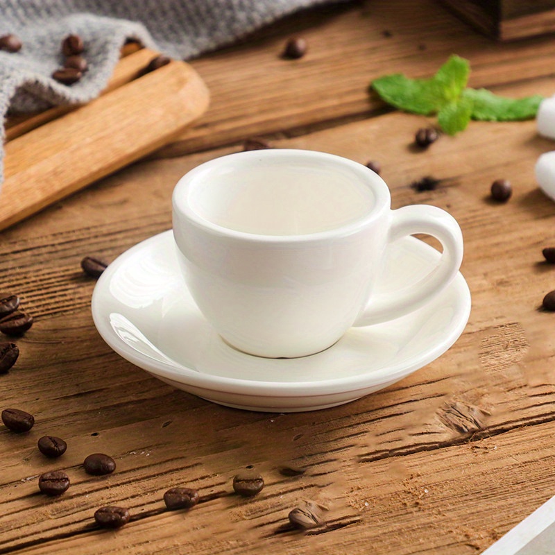 ExclusiveLane Juego de 2 tazas de café para café, leche, tazas de té para  fiesta de té, regalo de inauguración de la casa, tazas de café de cerámica