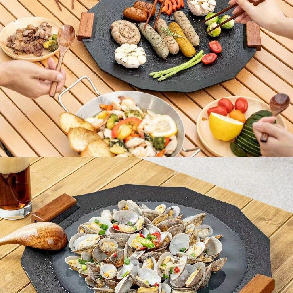 Non-stick Bbq Pan For Steak And Teppanyaki - Smokeless Grill And Barbecue  Utensils For Outdoor Cooking - Kitchen Accessories - Temu