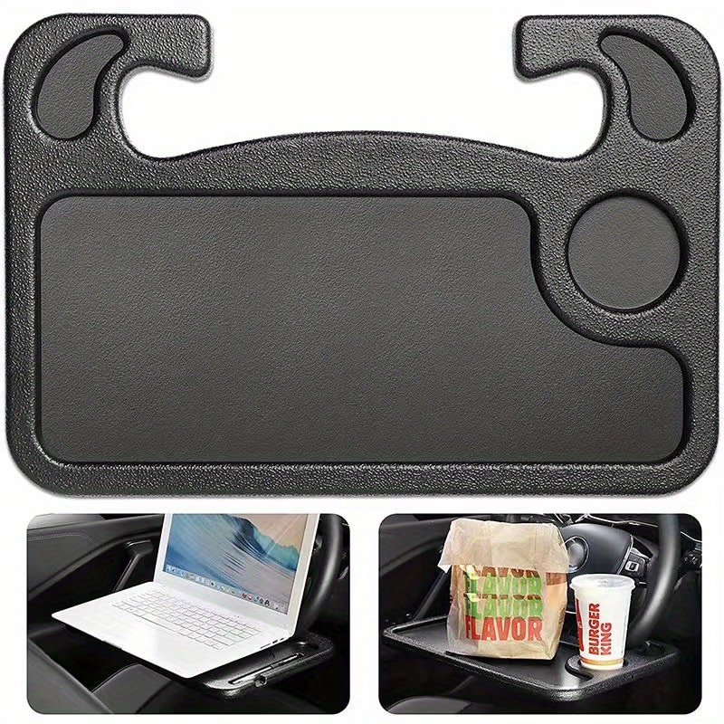 Portable Laptop Bamboo Desk and Tray car steering wheel eating tray table