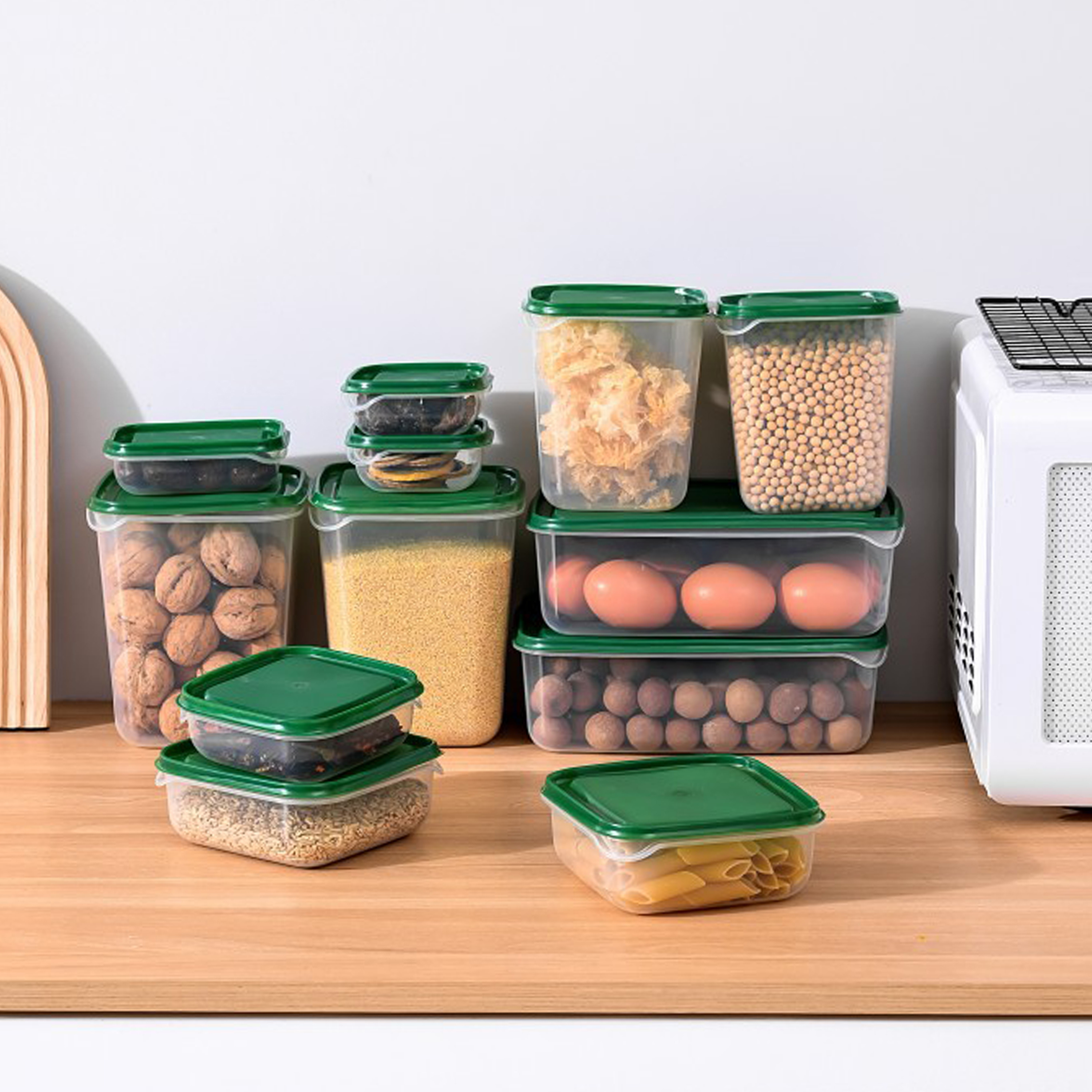 Pianpianzi Zip Containers Chip Containers Storage Container Organizers  Lunch Jar Snack Storage Storage Box Airtight Kitchen Jar Cereals Crisper  Refrigerator Box Food Storage 