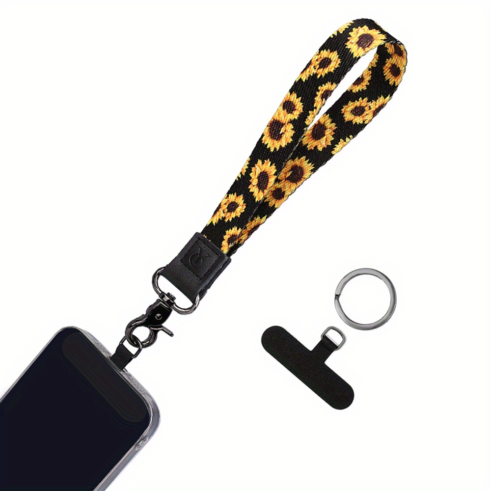Llavero de malla trenzada de tela para llaves, soporte de identificación,  teléfono celular, USB, cámara o bolso (aguamarina)