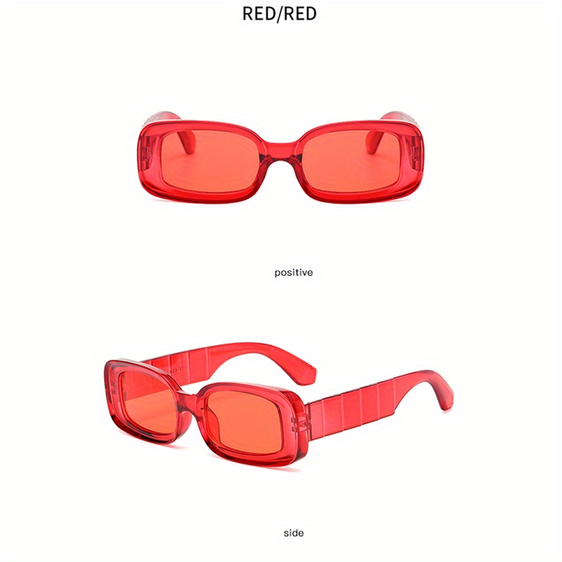  Gafas de sol hip-hop de marco pequeño para hombres y mujeres, gafas  de sol cuadradas de pierna ancha con personalidad retro (color B, tamaño:  1) : Ropa, Zapatos y Joyería