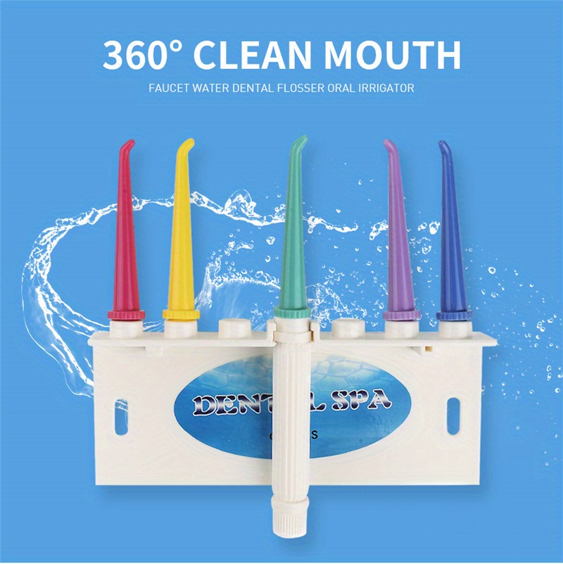Faucet Water Dental Flosser Silent Oral Jet Irrigator Brush Tooth Spa