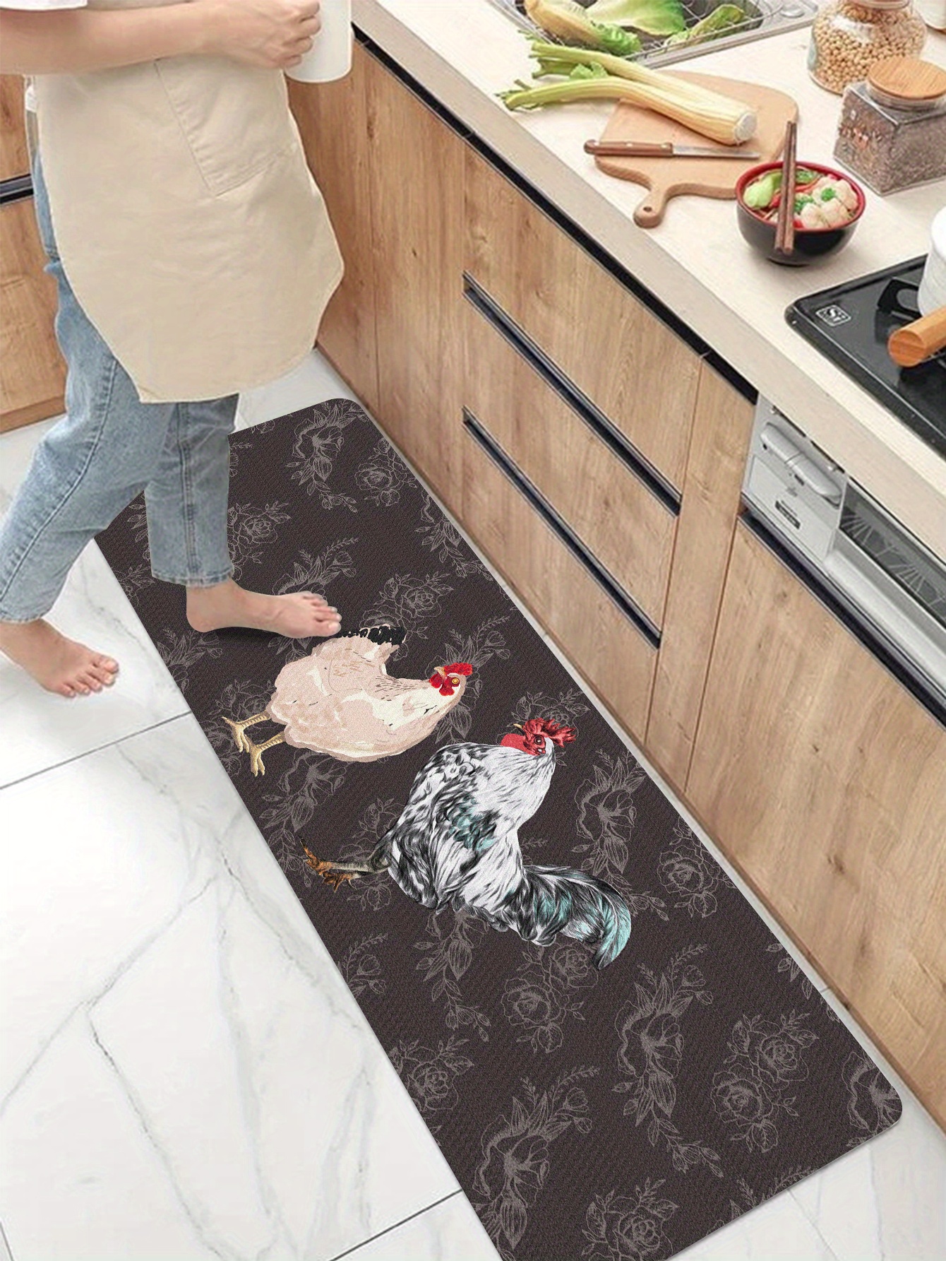 Anti Fatigue Kitchen Mat, Thick Waterproof And Non-slip Kitchen Rug, Comfort  Floor Mat For Kitchen, Laundry, Bathroom, Office Etc. - Temu United Arab  Emirates
