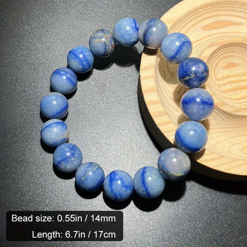 Men's String Bracelet in Blue Gray White