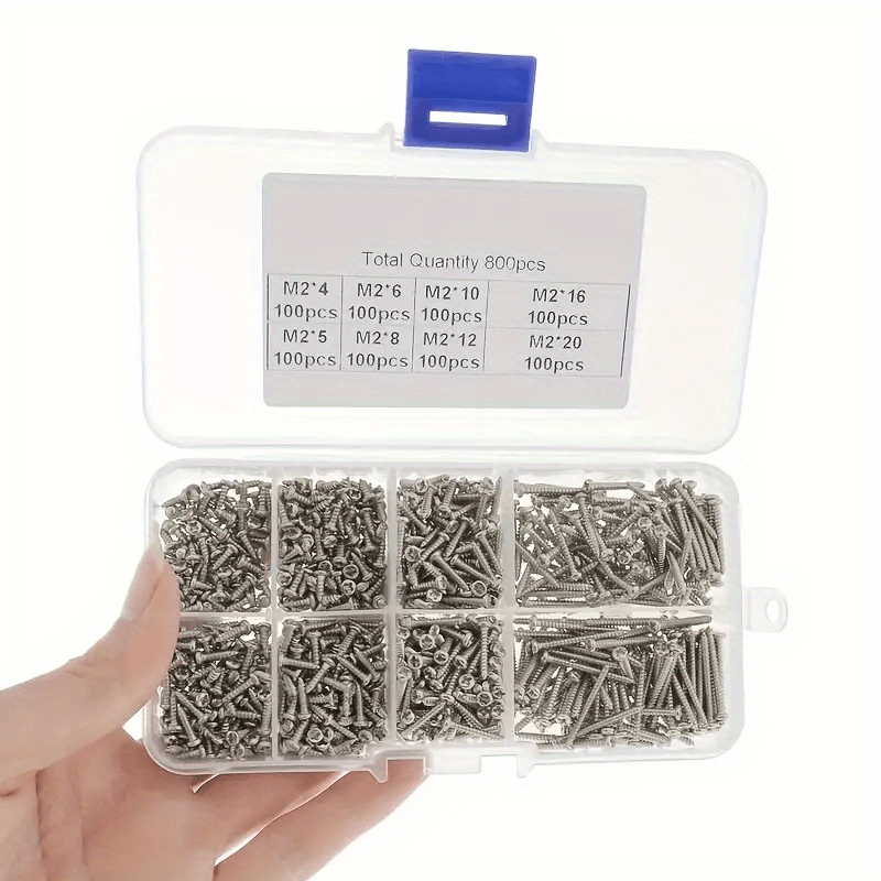 M2 Stainless Steel Self Tapping Screw Assortment Kit Tapping Temu Sweden 
