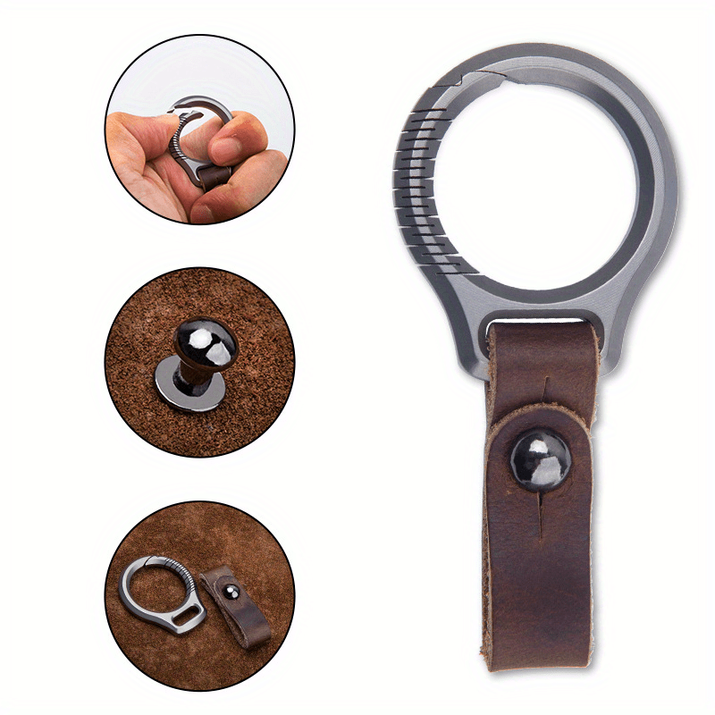 Leather Valet Keychain Leather Key Chain With Belt Loop Clip For Keys - Temu