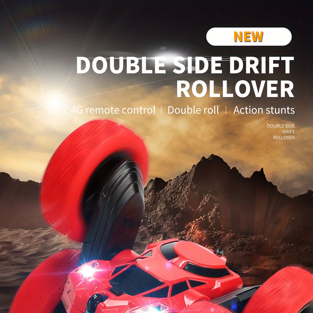 Remote Control Toy Car Double-sided Stunt Car Rc Dump Truck Children's ...