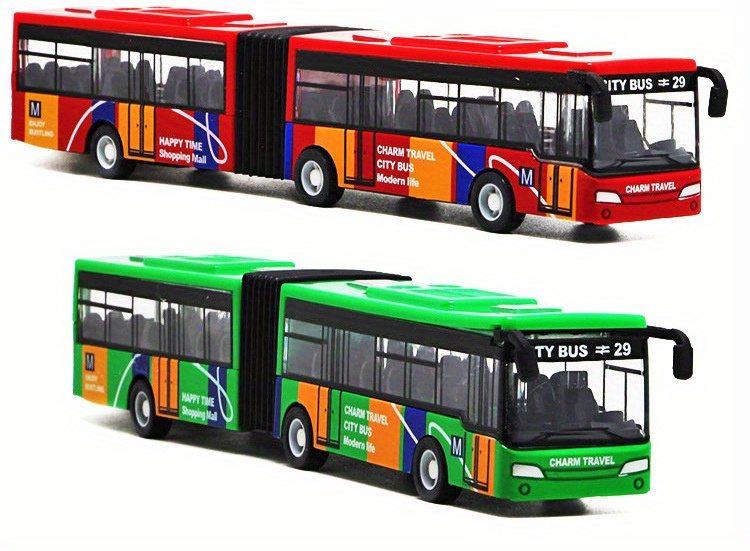 Double section Lengthened Alloy Toy Bus Perfect Kids' - Temu